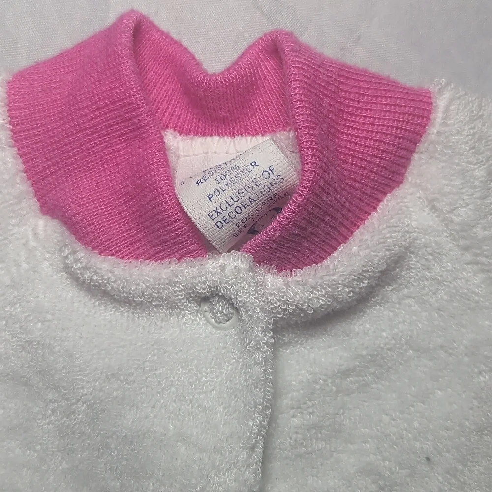 Gerber White and Pink Baby One Piece